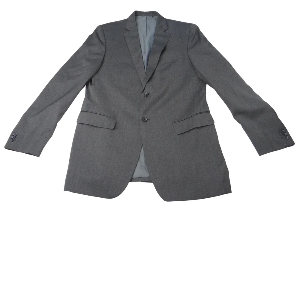 Banana Republic Modern Fit 42L Charcoal‎ Grey Wool Blend Suit Jacket Blazer